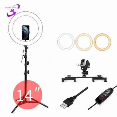 China Mini 14 Inch Led Photography Ring Light Dimmable Fill Lamp Ring Light For Video Youtube Selfie Live Broadcast for sale