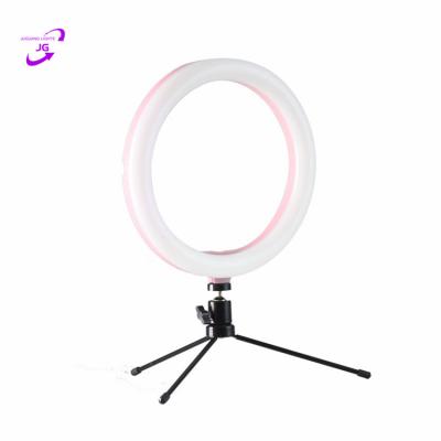 China Mini Professional Factory Studio Led Selfie Ring Light Clip 8 inch Ringlight for sale