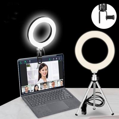 China Face Detection 16cm U-Shaped 6inch Clip Led Video Light Conference Live Fill Light Photographic Desktop Lighting for sale