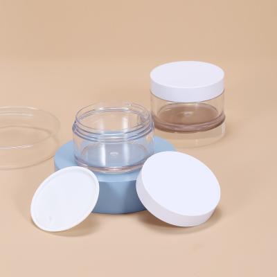 China PET Plastic Material Travel Cream Jars 200 Milliliters Capacity for sale