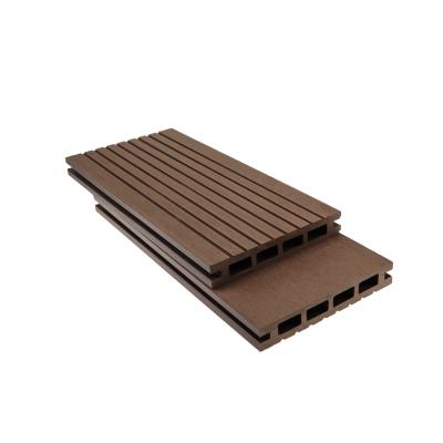 China Modern Outdoor Hollow Composite Decking Board Pool Patio Wpc Flooring for sale