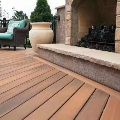 China Contemporary Outdoor Wood Plastic Composite Composite Decking Walkway Exterior Coextrusion Flooring Product for sale