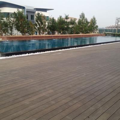 China Contemporary Customized Size Co Extrusion Outdoor Pool Wpc Composite Decking for sale