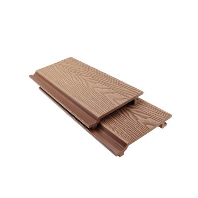 China Contemporary Anti-UV fireproof exterior wood wpc wall panel plastic cladding for sale