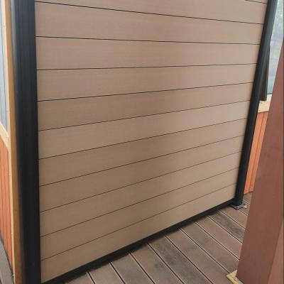 China Contemporary Waterproof Decorative Wpc Garden Fence Composite Panel for sale