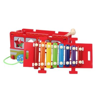 China Improve Child's Manual Ability Hot Selling Musical Instrument For School-age Kid High Quality Melodies Baby Percussion Instrument Wooden Toy Set for sale