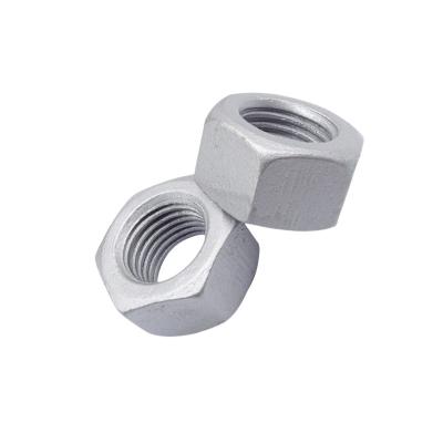 China Heavy Industry China Fastener Factory Hot Dip Galvanized Hex Nut Good Corrosion Resistance 4.8 6.8 Level 8.8 Comprehensive Specifications for sale