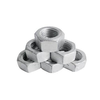 China Heavy industry high quality hot dip galvanized hex nut din934 for sale