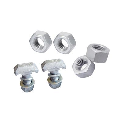 China Heavy Industry Hex Nuts Wholesale Price HDG Grade 4 M20 M24 DIN934 for sale