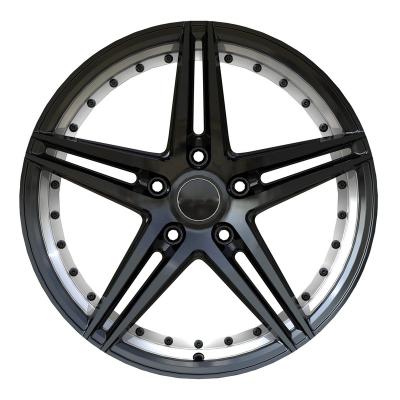 China TP19AD019 17*8.0 Aluminum Aftermarket Deep Concave Wheels Machine Step Lip Undercut Touring Car Rims Aluminum Alloy Wheels for sale