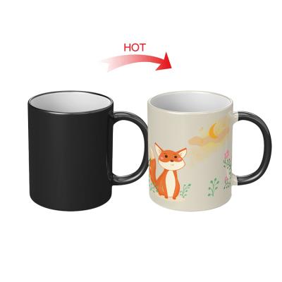 China New Release Original Disposable Little Forest And Fox Color Changing Mug Sublimation Magic for sale