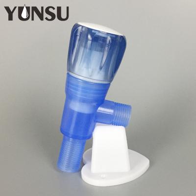 China Ceramic Small Handle Angle Valve Core Wall Desk Mounted Plastic Valve Angle Cock 1/2