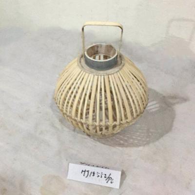 China Direct Selling Home Rustic Style Plant Decoration Ball Shape Decorative Modern Bamboo Lantern for sale