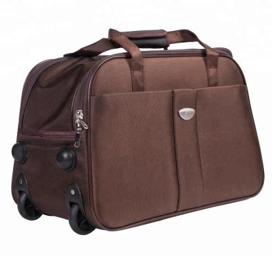 China Oxford Material Bottom Cloth Travel Trolley Bag 2 Wheels Luggage Oxford Trolley Sets for sale