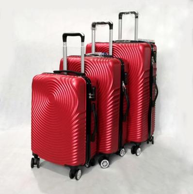 China New Style Children Trolley Hard Bottom Case Luggage Red Plastic Travel Suitcase for sale