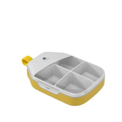 China Factory Square Pill Box Mini Pill Dispenser Box Case Portable Plastic Pill Box 9.5*7*2.5cm for sale