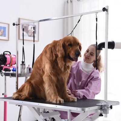 China Viable Custom Electric Pet Lift Grooming Tables Professional Veterinarian Grooming Table for sale