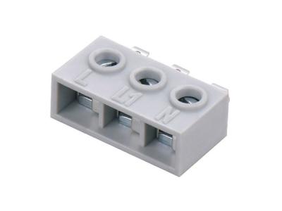 China Grey Terminal Strip Connector Pitch 7.75mm Length 24.75mm Verticle Wiring Terminal Block for sale