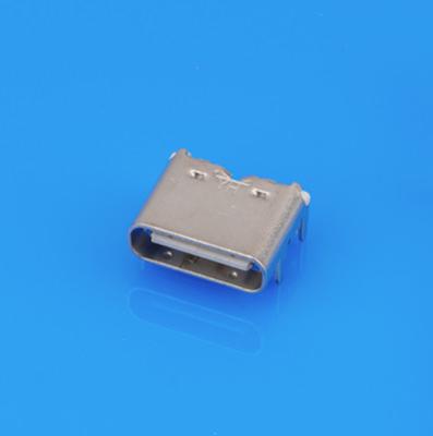 China 6P DIP USB-Type-C-Anschluss Einzelreihe 6,9 mm Länge 3A 3U