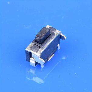 China 2X4mm One-Piece Type Tact Button Switch Black With Long Life Cycles Up To 100000 for sale