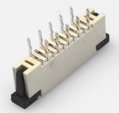 China 1.0mm Pitch Vertical DIP Termination FPC Connector con bloqueo H=2.5mm hasta 35P en venta