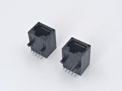 Cina RJ45 Modular Jack Connector 1X1 TAB-DOWN 21,3 mm Shell di plastica senza luce a LED in vendita