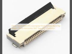 Alinta 1.0mm Pitch FPC Connector Front Contact Back Flip Height 2.0mm Horizontal SMT Type FFC Connector