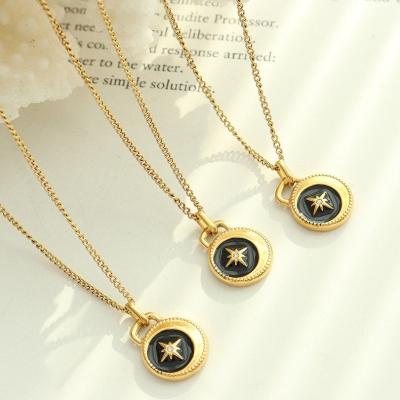 China High Quality Vintage Star Women Pendant Necklace Jewelry Stainless Steel for sale