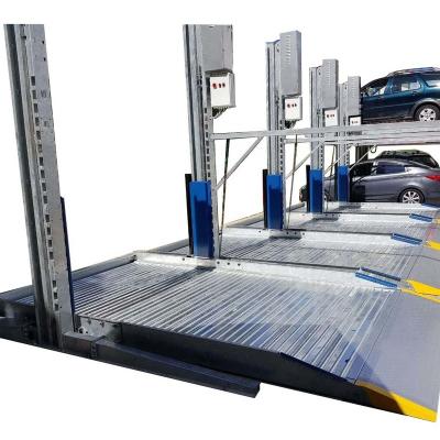 China TPP106 Level 3850*1000*970mm Mechanical Parking Car Vehicle Lift Double 2 Car Stacker 2 Post Lift for sale