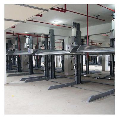 China Portable Cheap Low Maintenance Cost 2 Layer Mini Stacker Parking 2 Post Car Lift 3850*1000*970mm for sale