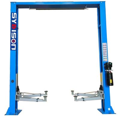 China Hot Selling Homemade 4 Ton Double Two Cylinder Hydraulic Post Car Lift 4000kg for sale