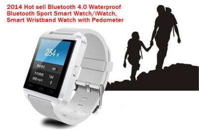 China Bluetooth 3.0 Waterproof Bluetooth Sport Smart Watch/iWatch  Smart Wristband Watch with Pedometer for sale