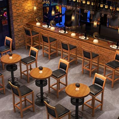 China Modern Design (SP-CS866) Cafe Furniture Wooden Dining Table Chairs Bar Furniture Restaurant Sets for sale