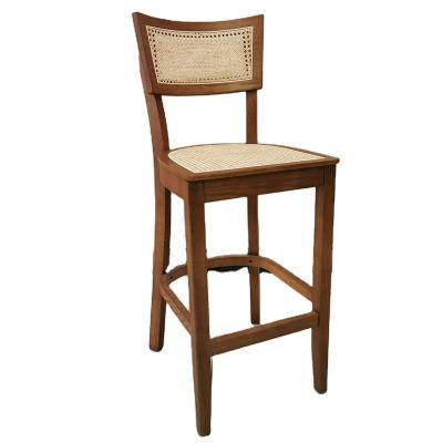 China High Quality Antique Rattan Bar Furniture (SP-BS270) Wooden Bar Chair for sale