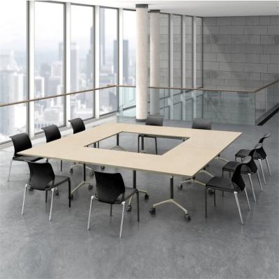 China (SP-FT406) modern modern wooden meeting room folding office tables for sale for sale