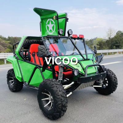 China Vicoo 200cc Gasoline GY6 Engine Dune Buggy Two Seat Go Kart 21x7-10 / 22x11-10 for sale