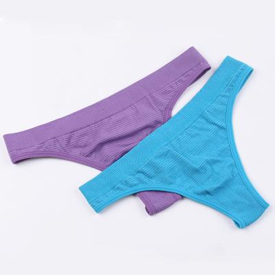 China Women Breathable Ladies Girl Sexy Seamless Thong Panties for sale