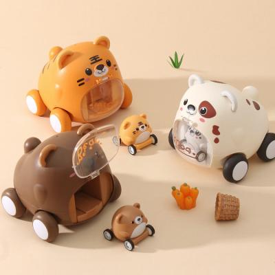 China Toy Factory Price Pet Ejection Children's Toy Car Diecast Inertia The New Die Casting Toy for sale