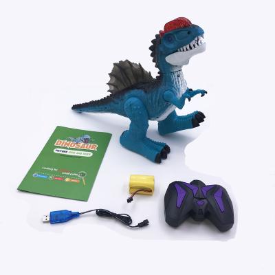 China Factory Price Remote Control Dinosaur Light Model Dual Ribbed Dinosaur Can Be Recharged By Colorful Light And Dinosaur Sound for sale