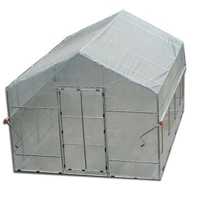 China 18961011667 18961011667 2.6m Single Layer PE JY 4m*3m Mini Garden Greenhouse Hydroponics Grow Tent Small Steel Film Kits for sale