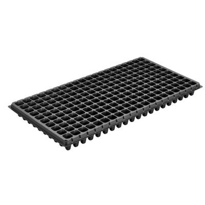 China Modern Black Plastic Sowing Tray Seed Tray Tomato Plug Seed Cell Plug for sale