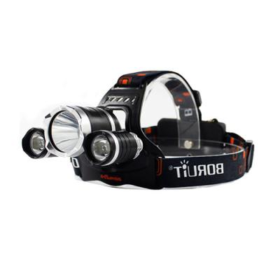 China Outdoor Headlight 3 LED Headlight Red Light Movable Light 3 Modes Waterproof USB Flash Head Lamp Torch Lantern For RJ-3000 Camping for sale