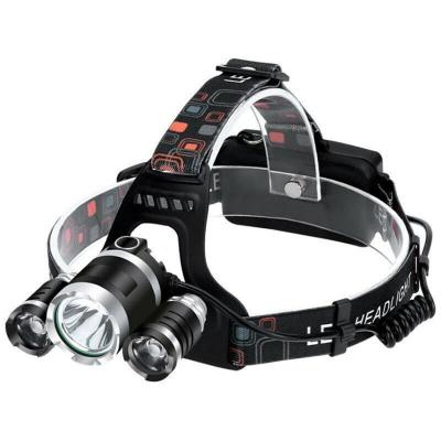 China Head Moving Light T6 6000 - 6500K LED Headlamp 18650 Camping USB Rechargeable Headlight 4 Modes Fishing Lamp for sale