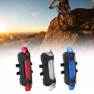 China High Power USB Rechargeable Bike Safety Bicycle Tail Warning Light Rechargeable USB Bicycle Light for sale