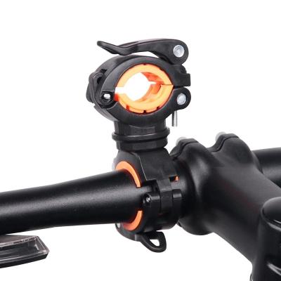 China Easy Bicycle Lamp Holder Led Torch Quick Release Pump Holder 360 Degree Rotation Bicycle Accessories for sale