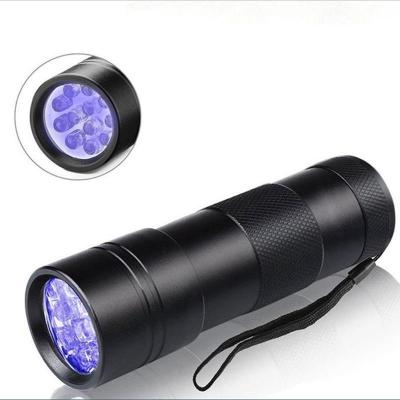 China MeterMall Convenient 12LEDs Black UV Flashlight For Dry Spot Scorpion Lamp Silver Violet Torch Light Lamp Detector for sale