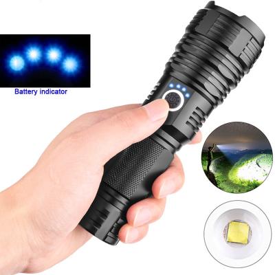 China Camper xhp50.2 most powerful flashlight 5 modes usb zoom led xhp50 18650 or 26650 best battery camping torch, outdoor for sale