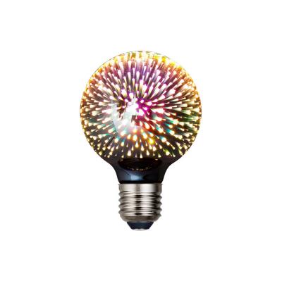 China Fancy Theme Park 3D Effect Fireworks E27 Light Bulbs Design LED Lamp for sale