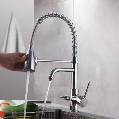 China 2021 Modern Kitchen Faucet Brass Water Tap kichen Kitchen Faucets Brass Pull Down German Kitchen Mixer Sink Faucets for sale