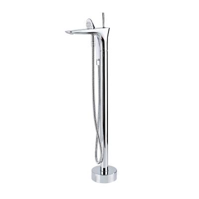 China With Free Set Bathtub Faucet Set Shower Mixer Taps Bathroom Water Faucets Bath Showers Floor Tub Shower Faucets Slide Bar for sale